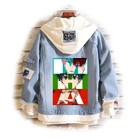 2021Midoriya Izuku куртки My Hero Академия джинсовая куртка Todoroki Shoto пальто с капюшоном взрослые толстовки для пар