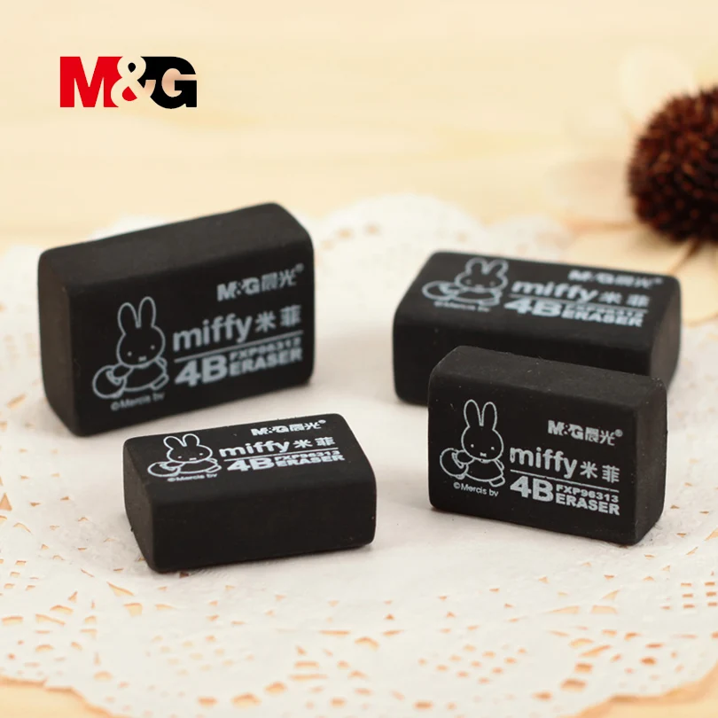 M & G Новое поступление черные Ластики для школы комплект из 4 предметов школьные