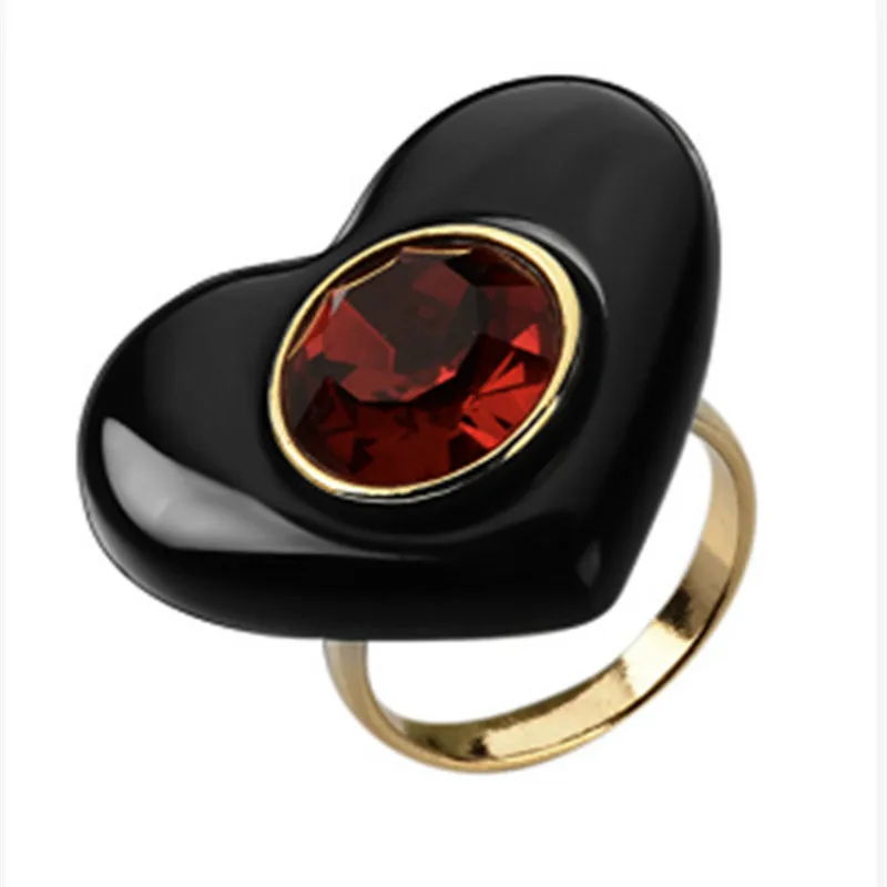 CHUHAN дамское кольцо новое из черного золота Мода очарование любви Форма ААА