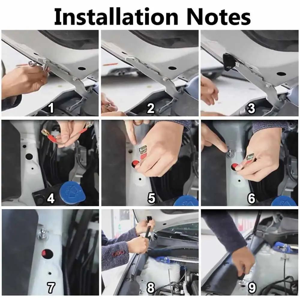 

1 Pair Car Hydraulic Struts Metal Front Bonnet Lift Spring Shock Bar Front Hood Support Rod for Mazda CX5 CX-5 2017 2018