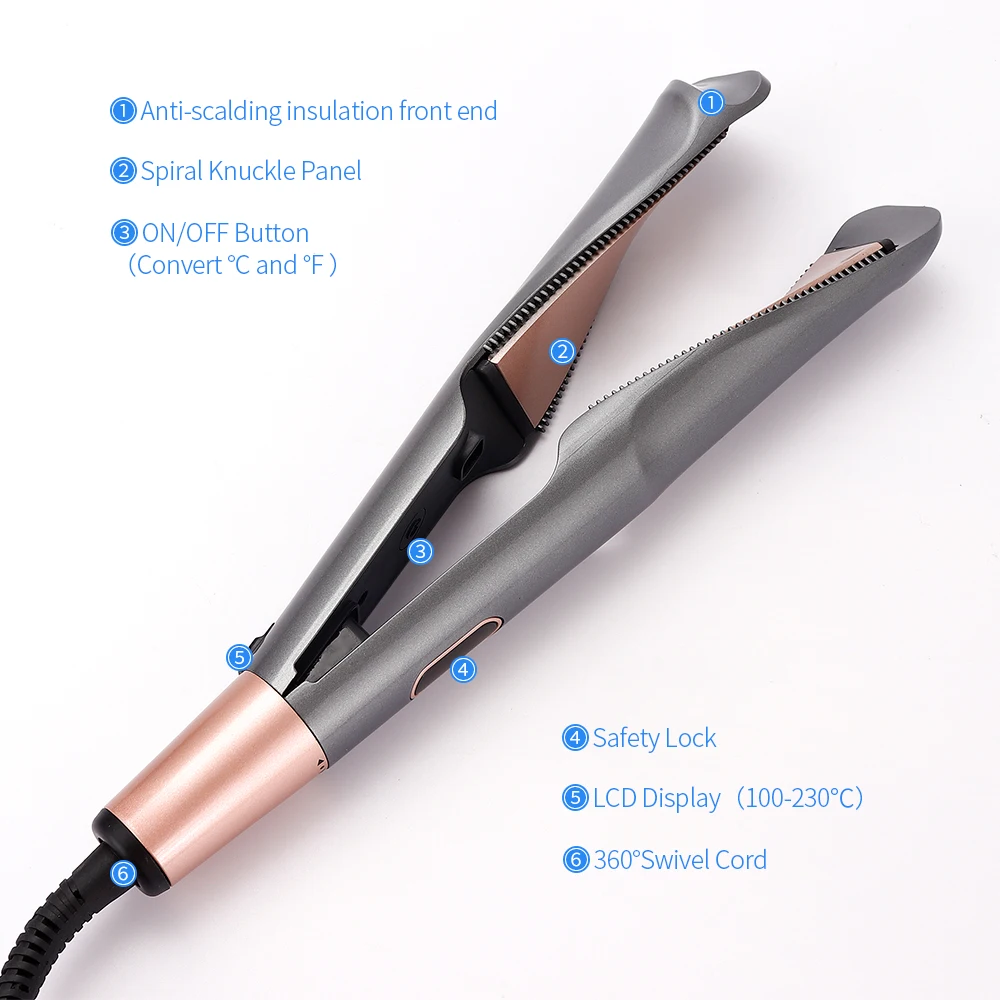 Профессиональные электрические щипцы для завивки волос 2 в 1 выпрямитель