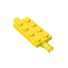 10 шт., детали MOC 30157, модифицированные пластины 2x4 с штифтами, совместимые с конструкторами сделай сам