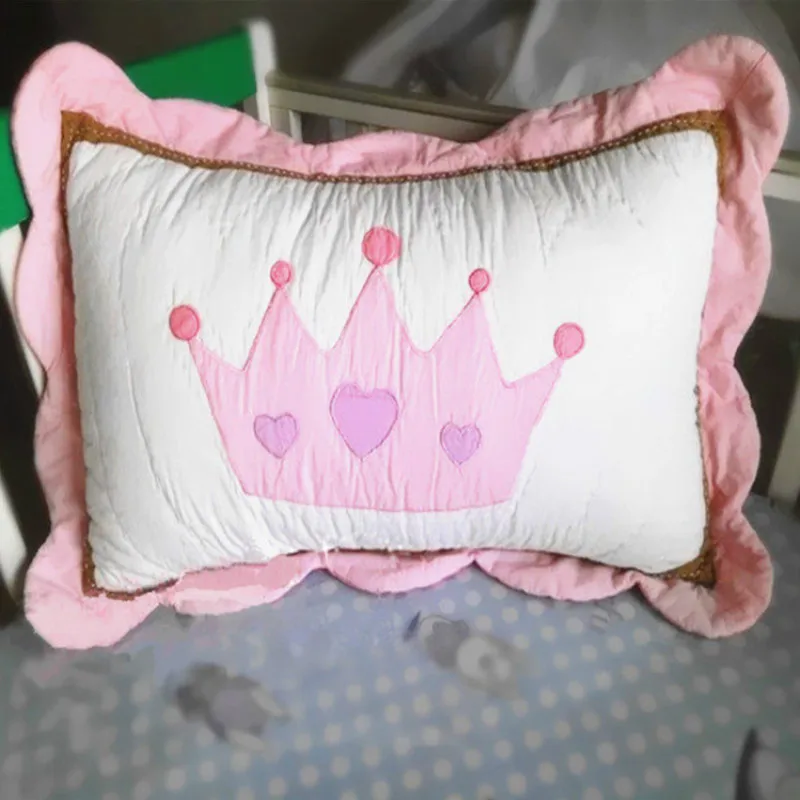 1 шт. наволочка для принцессы стеганая детская хлопковая подушка девочек Корона