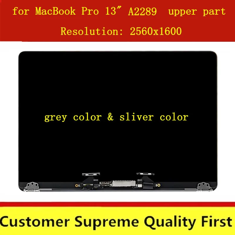 ЖК экран для ноутбука 13 дюймов A2289 серебристо серый Macbook Retina полный дисплей 2020