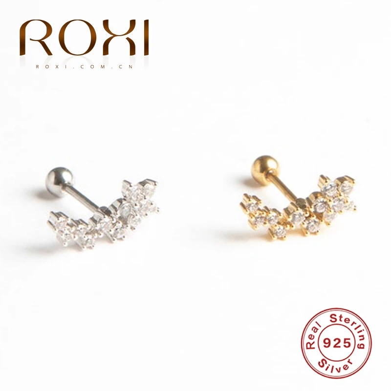 Женские асимметричные серьги-снежинки ROXI серьги с цветком из стерлингового