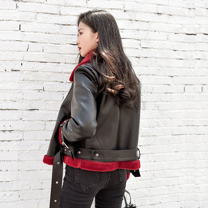 Женское теплое меховое пальто шуба из плотного бархата в Европейском стиле A125