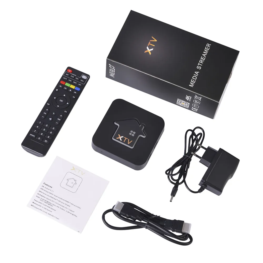 Мой ТВ Смарт Android 7,1 ТВ коробка Amlogic S905X Профессиональный Сталкер с IPTV коробки медиаплеер