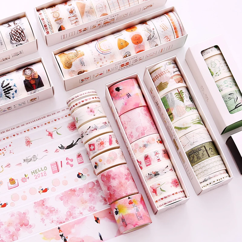 8 шт./компл. декоративная наклейка в виде сердца моря/звезд и Луны Васи лента