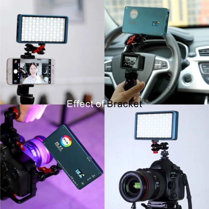 Falcon Eyes RGB мини светодиодный светильник для видео 2500 K-9000 K с регулируемой яркостью на фотокамере светильник ing Video Studio DSLR camera светильник F7