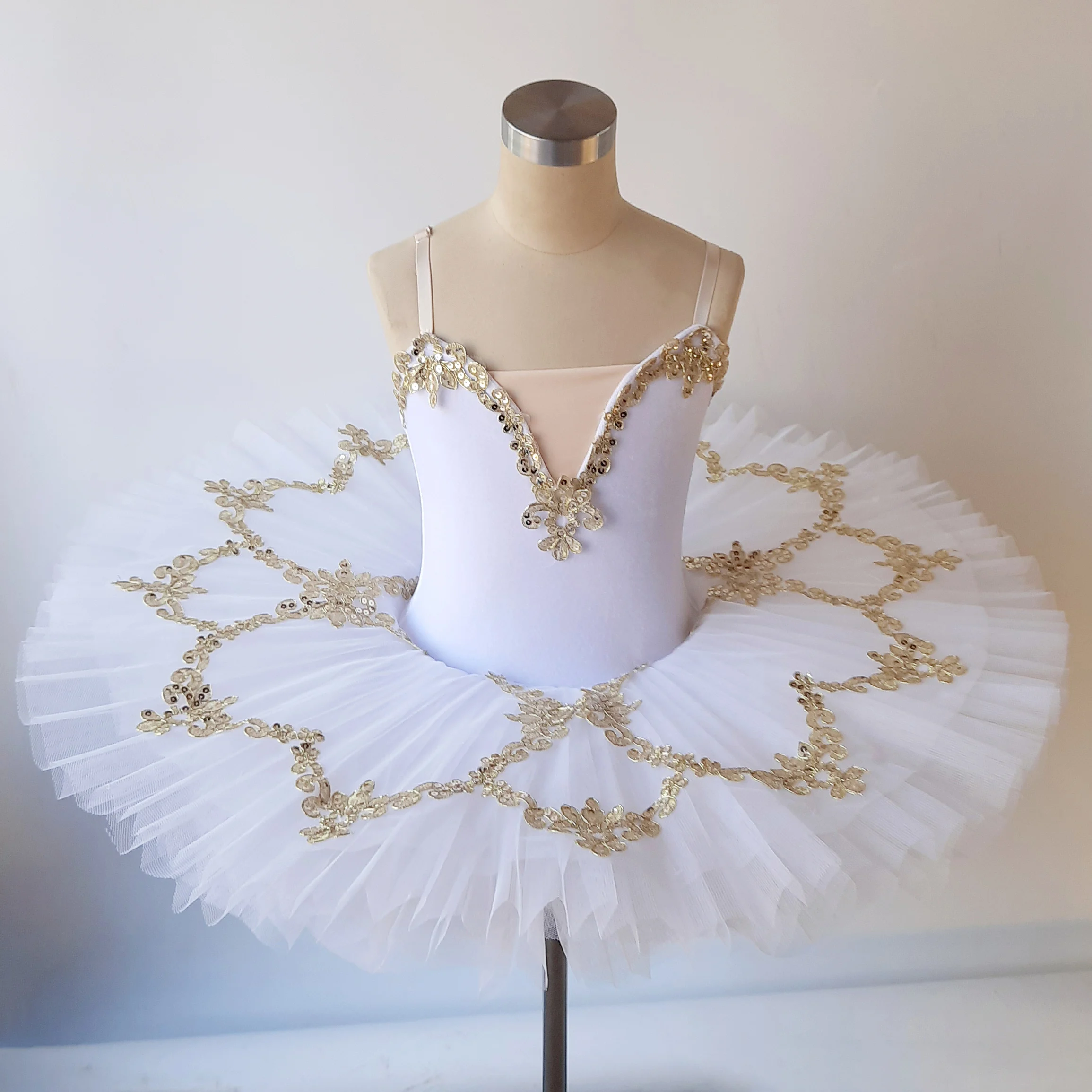 

2021 Dancetree Newest Vestido de bailarina profesional para niñas, tutú de Ballet rosa, azul y blanco, ropa de actuación