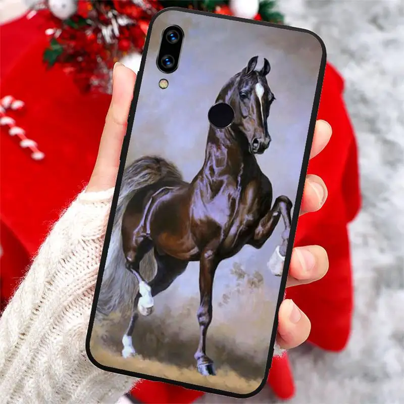 

Beautiful horse Running Steed Phone Case For Xiaomi Redmi note 7 8 9 t k30 max3 9 s 10 pro lite