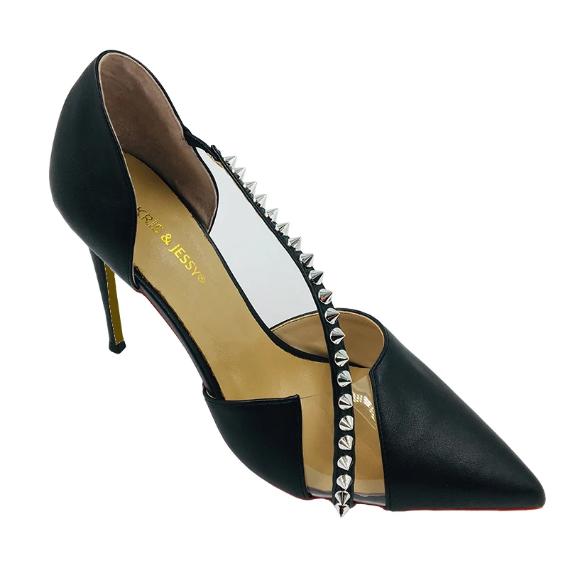 Женские туфли-лодочки на шпильке туфли из натуральной кожи очень тонком каблуке