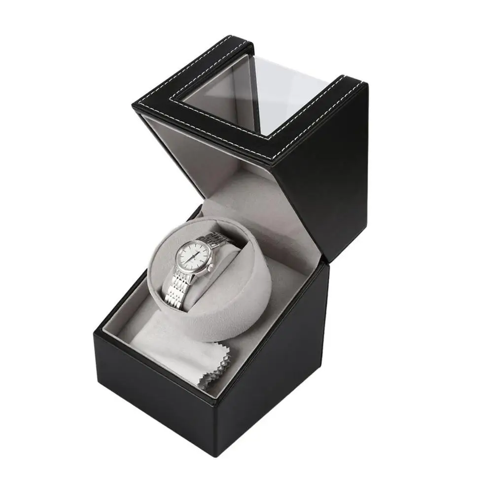 

EU/US/AU/UK Plug High Class Motor Watch Shaker Watch Winder Case Holder Display Automatic Mechanical Black Brown Winding Jewelry