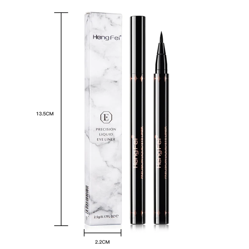Жидкая подводка для глаз водостойкая тонкая глубокая Черная мягкая ровная