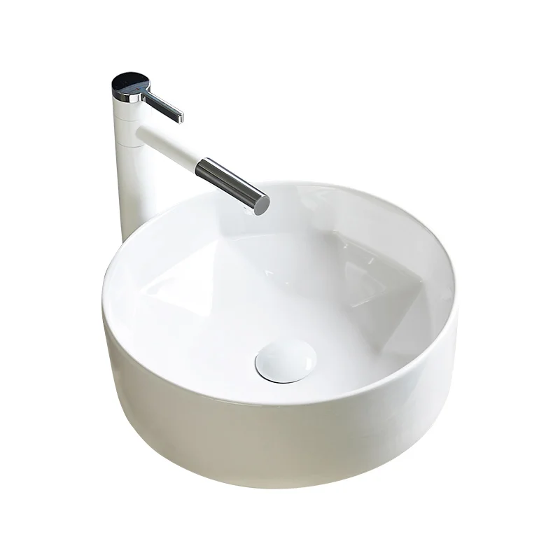 Раковина для ванной комнаты 40 см одна раковина над стойкой домашняя матовая