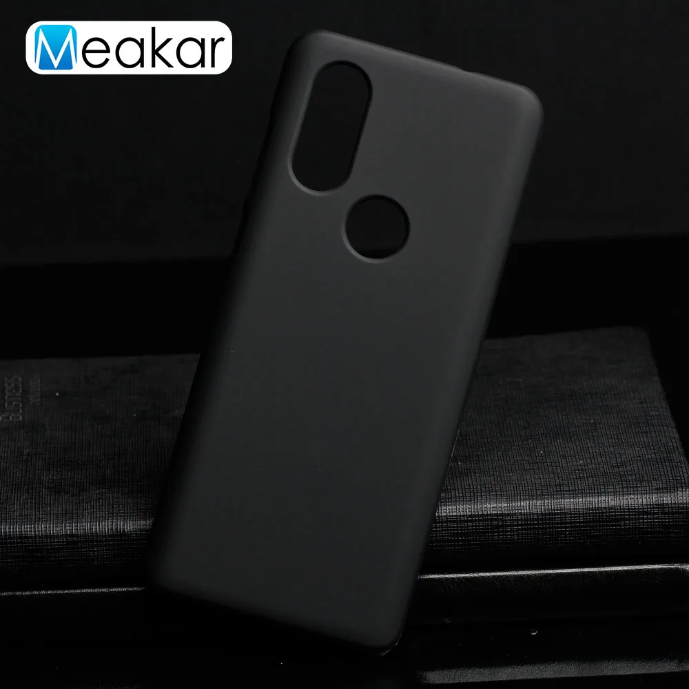Матовая Пластик Coque 5.86For мото один чехол для Motorola Moto один P30 P40 видение Мощность играть Примечание телефона чехол-лента на заднюю панель - Цвет: Black