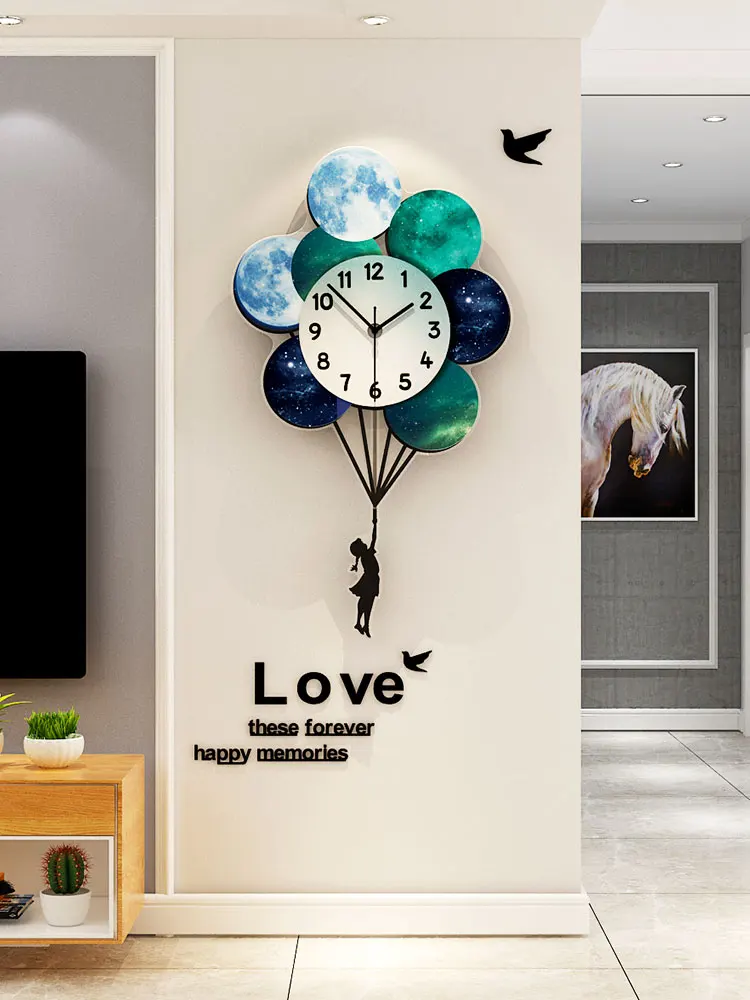 

Fashion Wall Clock Nordic Design Minimalist Modern Design Art Wall Clock for The Living Room Reloj Pared Home Decor SG50WC1