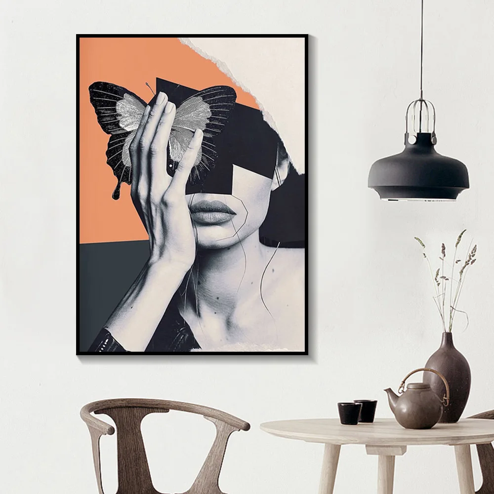 

Flower Sexy Girl Abstract Painting Nordic Posters And Prints Wall Art Canvas Painting Print Landscape Modern For Living Room HD