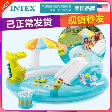 INTEX надувной бассейн для младенцев детский бассейна с большим океанским шариком