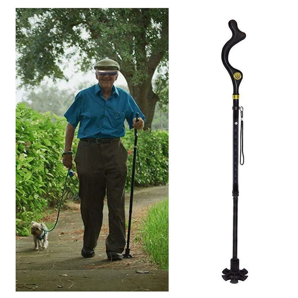 Противоскользящая подставка осанка тростник складной 10 Регулируемая трость