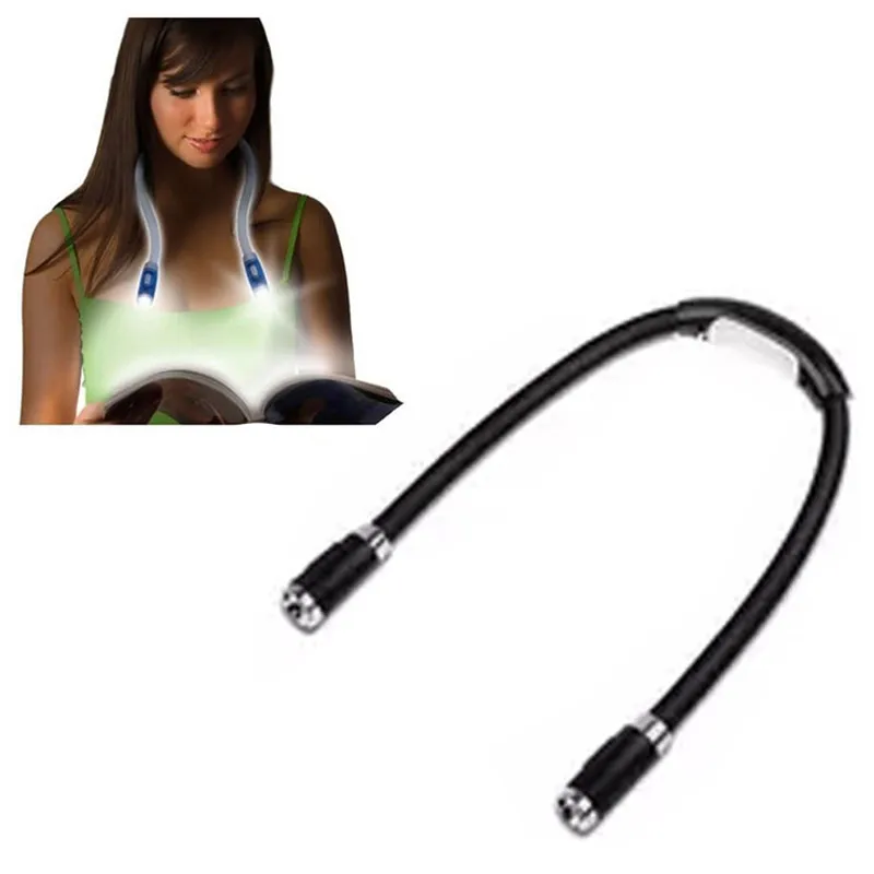 Портативный светодиодный фонарь на шею книга светильник в помещении для чтения