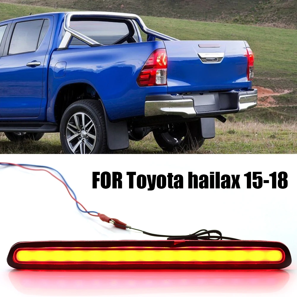 

Автомобильный светодиодный стоп-сигнал, высокий уровень, задний стоп-сигнал для Toyota Hilux Revo 2015-2017, третий стоп-сигнал, задний фонарь, сигнальн...