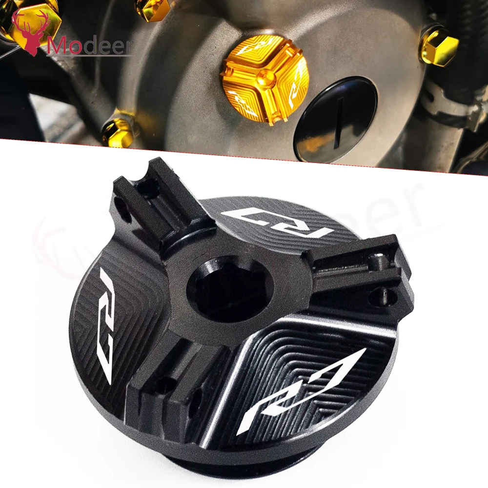 

For YAMAHA YZFR7 YZF-R7 2022 2021 YZF R7 Motorcycle Accessories M27*3.0 Crankcase Cap Engine Oil Filler Cup Plug Cover Cap Screw