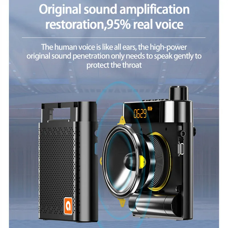 Микрофон для учеников портативный усилитель K6 Bee аудиоразъем 3 5 мм поддержка