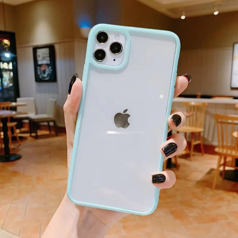 Противоударный чехол карамельного цвета для телефона iPhone 12 SE 2020 11 11Pro Max XR XS X 7 8 Plus