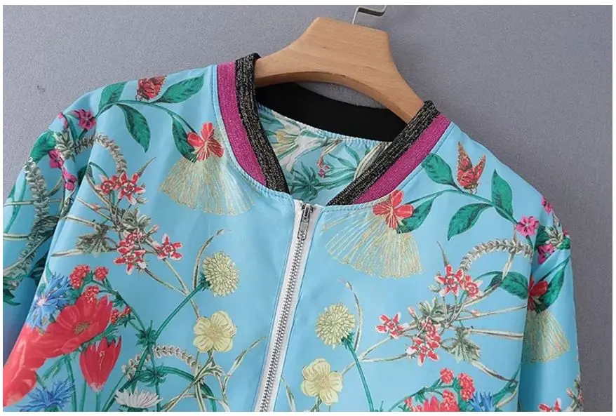 HCBLESS/Женская Осенняя Новинка 2019 года куртка на молнии с принтом модная женская |