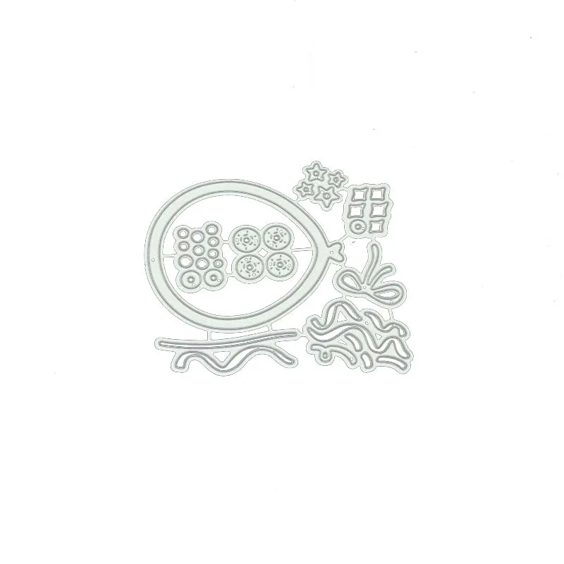 

2021 New Arrival Fragment Balloon Metal Cutting Dies Blade Stencil Craft for Scrapbooking Template Decoration Model Design Mould
