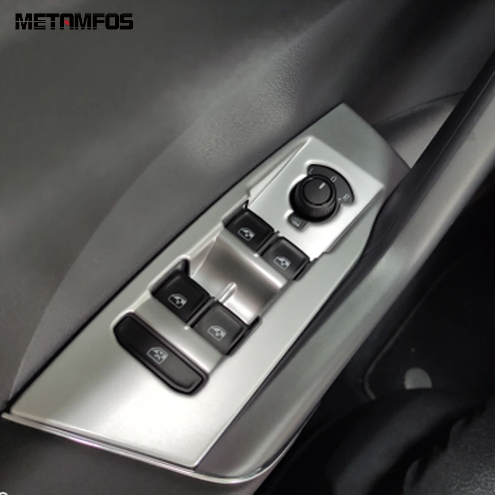 Крышка переключателя стеклоподъемника для Volkswagen T Cross 2018 2019 2020 из углеродного