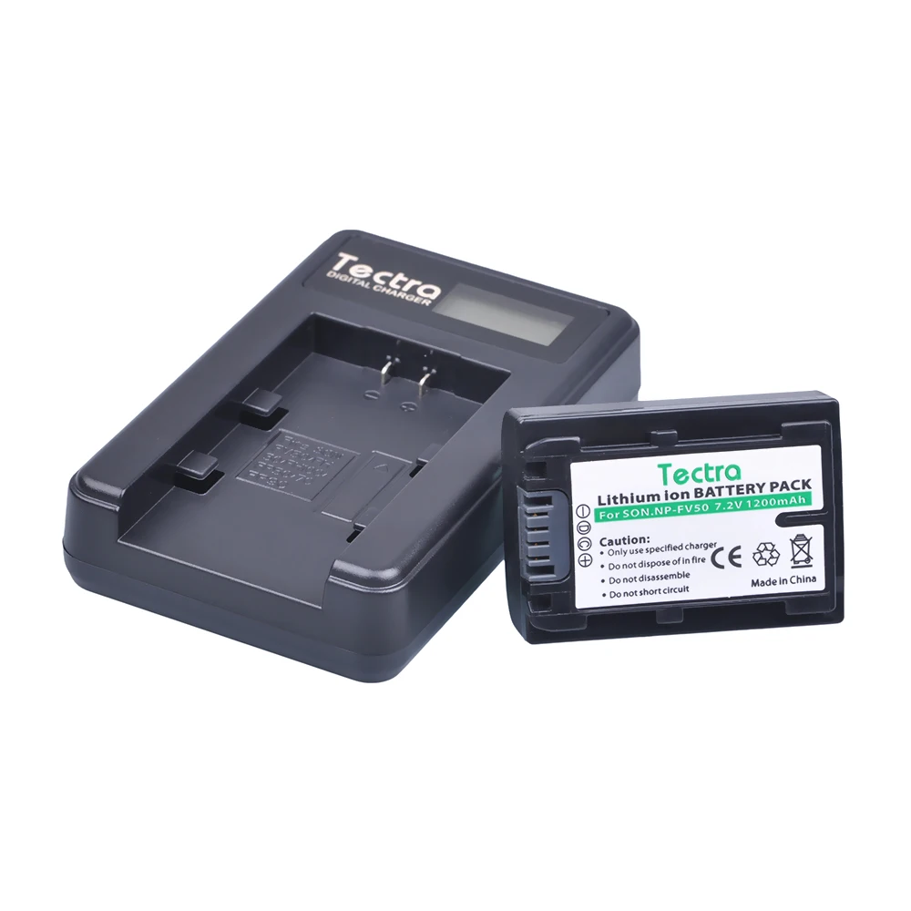 

Аккумулятор для камеры Tectra NP-FV50 NP FV50 + зарядное устройство с ЖК-экраном для SONY HDR CX390 290E PJ510 820E 790E 660E XR260 CX700E PJ50E 30E SR68