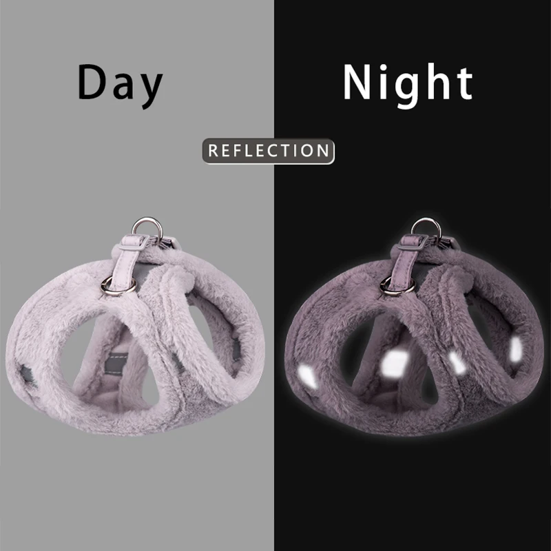 Регулируемая шлейка для собак зимний теплый поводок щенков и кошек - купить по