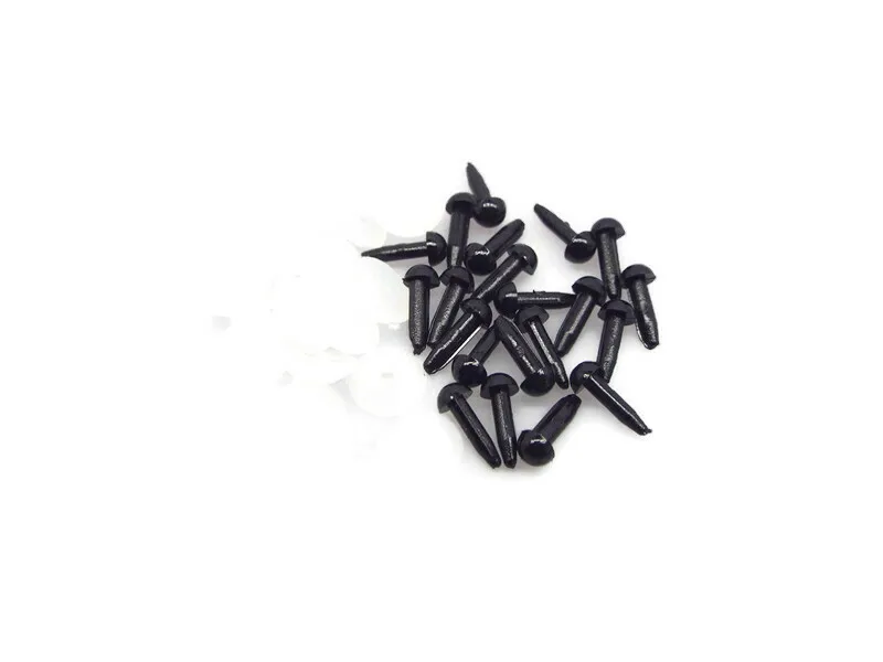 8 мм-24 мм Черные Пластиковые Глаза животных для вязания мягкие животные глаза