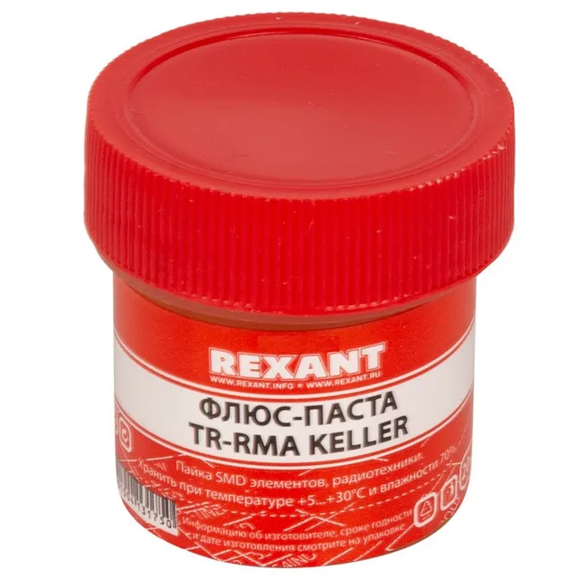 Флюс для пайки/паста TR RM KELLER REXANT с активатором в банке 20 мл|Сварочные флюсы| |