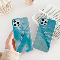 the sea water wave clear phone case transparent for iphone 11 12 13 pro max 7 8 plus se 2020 x xr xs max transparent cover