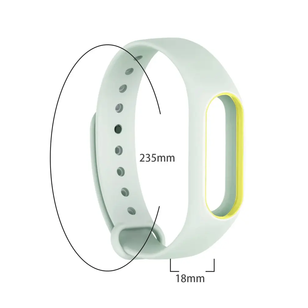 Силиконовый ремешок для mi Band 2 флуоресцентный аксессуары Xiao запасной браслет