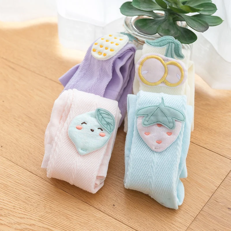 

Summer Children's Girls Tights Stockings Socks Mesh Thin Breathable Fruit With Feet Mosquito Tights