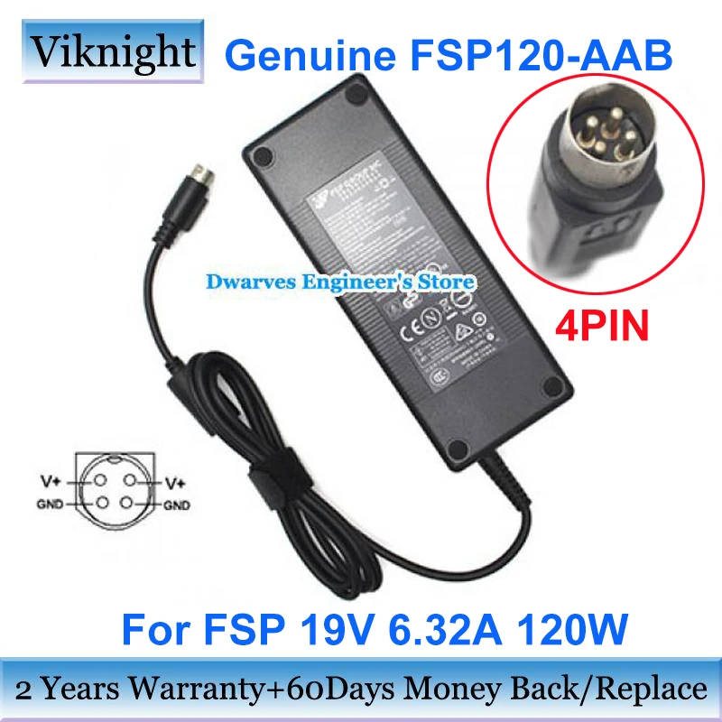 Оригинальный FSP FSP120 AAB 19V 6.32A 120W AC адаптер Зарядное устройство источник питания для