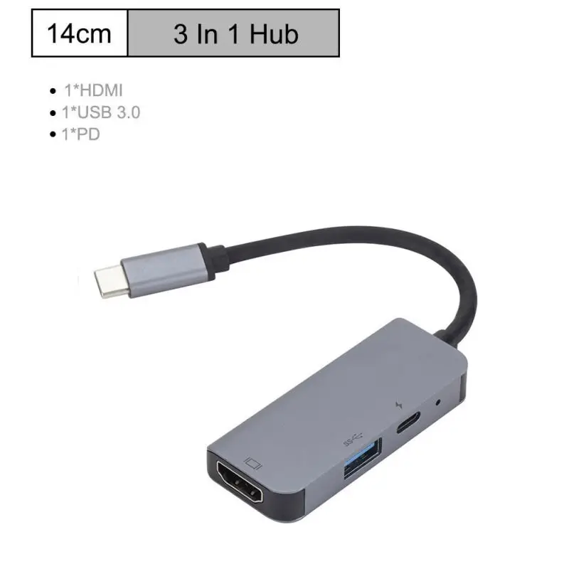 Новинка док станция 3 в 1 для USB HDMI RJ45 Ethernet Micro * SDTF OTG адаптер|Адаптеры Type-C| |