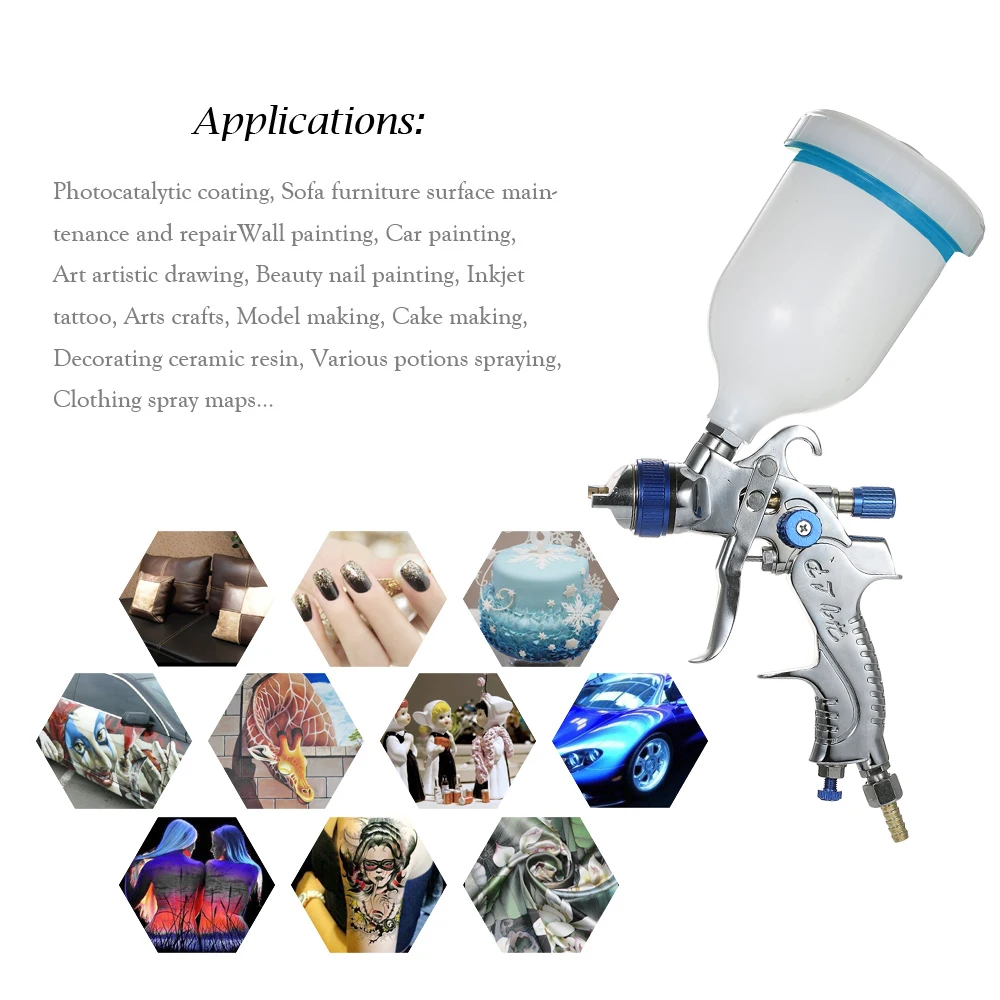 Аэрограф с низким соплом краскопульт подачей краски набор аэрографов из