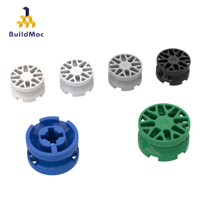 

BuildMOC Compatible Assembles Particles 93595 Eight Star Small Wheel 11mm Building Blocks Parts DIY