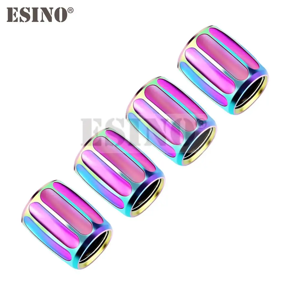 4 x Новый Красочный лазерный автомобильный Стайлинг противокражный медный колесо