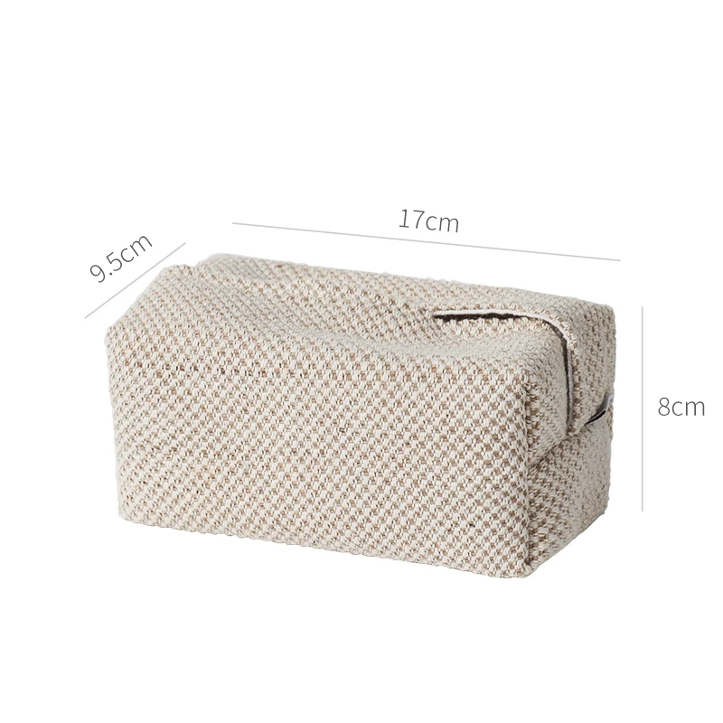 

Прямоугольный льняной чехол для салфеток