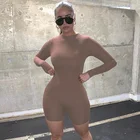 Повседневная Спортивная одежда для активного отдыха hirigin, велосипедные шорты, женские облегающие комбинезоны, женский комбинезон на молнии, эластичное боди для вечеринки