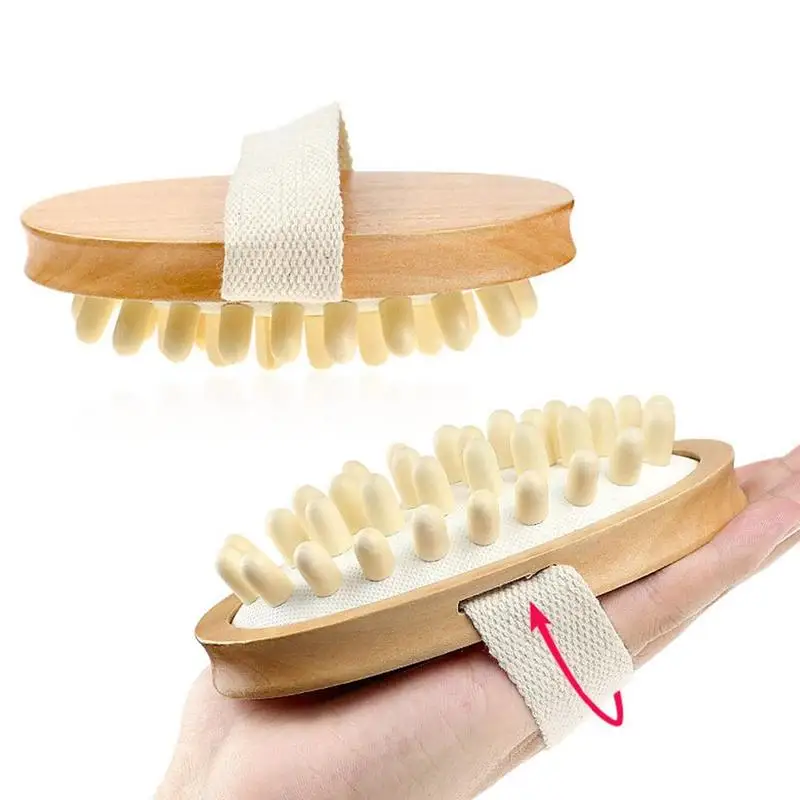 

Hand-Held Wooden Body Brush Massager Cellulite Reduction Massae Care Muscles Tools Tense Relieve Supplies Heathy L4I2