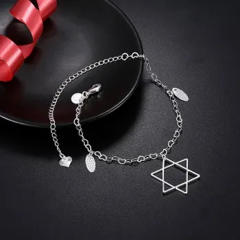 

Fashion Constellation Anklet, Five-pointed Star Pendant LKNSPCA186