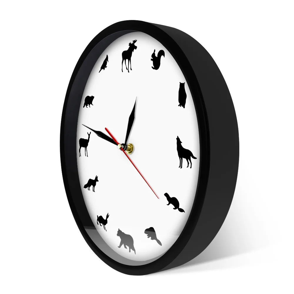 Сафари животные настенные часы леса приключения Дикая жизнь аниамл ручная