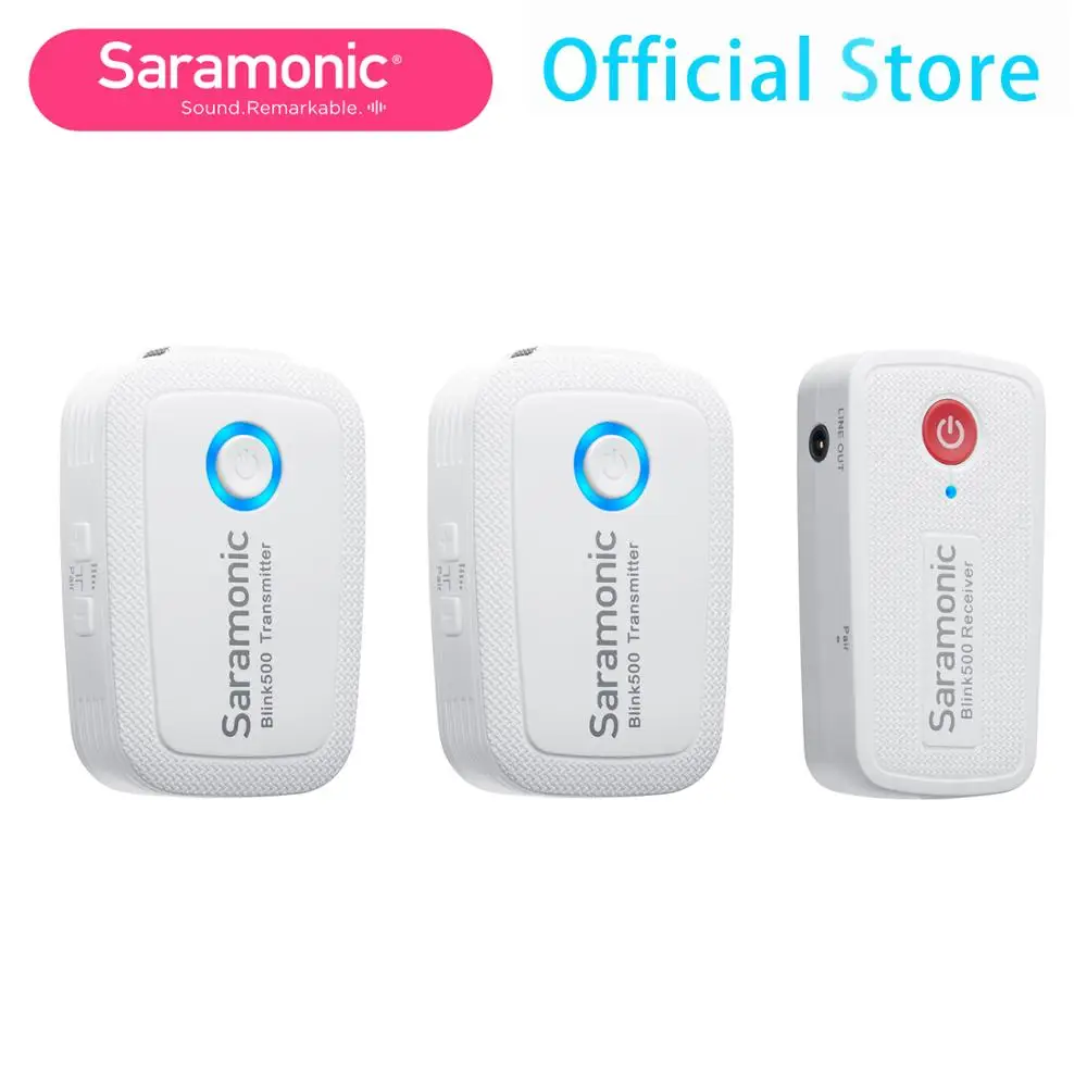 Беспроводная микрофонная система Saramonic Blink500 B1W/B2W 2 4 ГГц 6 часов работы|Микрофоны| |